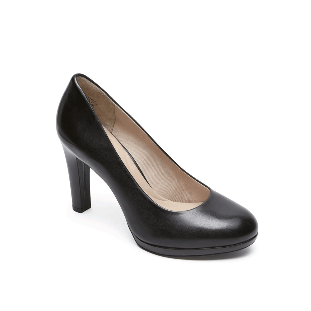 Rockport Womens Seven to 7 Ally Plain - Heels Black - IOS803946